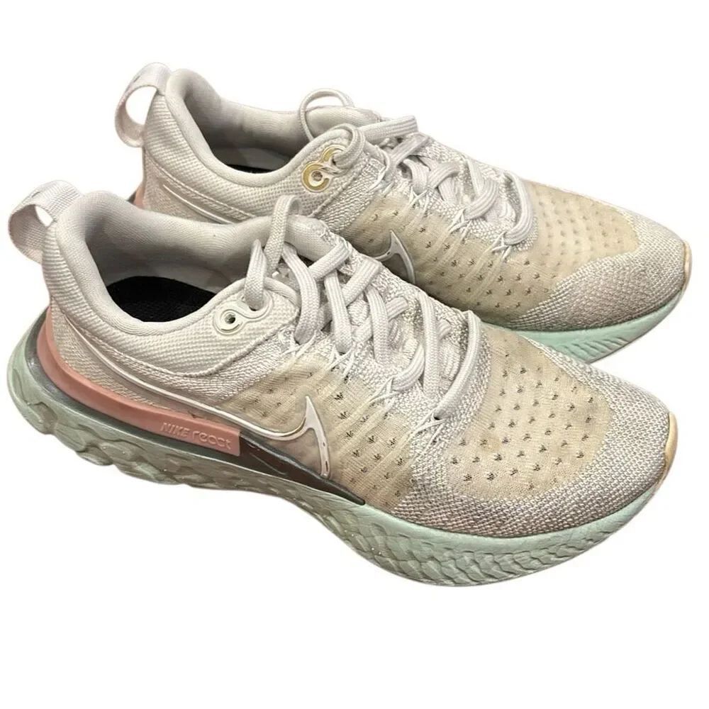 Nike React Infinity Run Flyknit – Phantom/Pink/Mint | Women’s Size 5.5